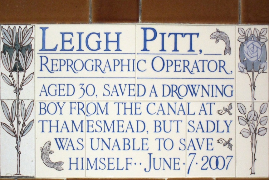 Leigh Pitt Plaque Postman's Park