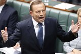 Tony Abbott in Question Time at Parliament House