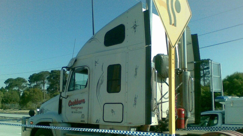 The Cockburn Transport truck