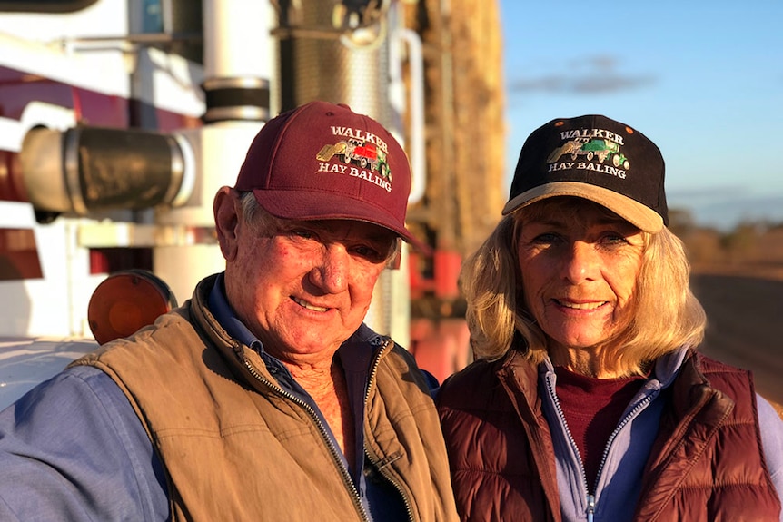 Dennis Walker with his wife Judy Anthony