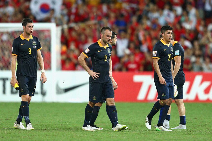 Franjic looks on after loss to South Korea