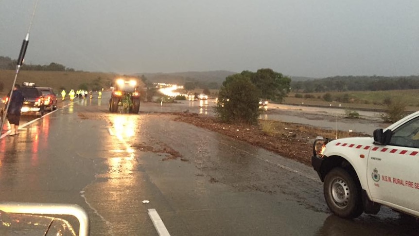 Flash flooding on the Federal Highway.