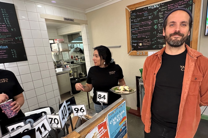 Max Fonte, owner of Yaye's cafe in Alice Springs Cultural precinct