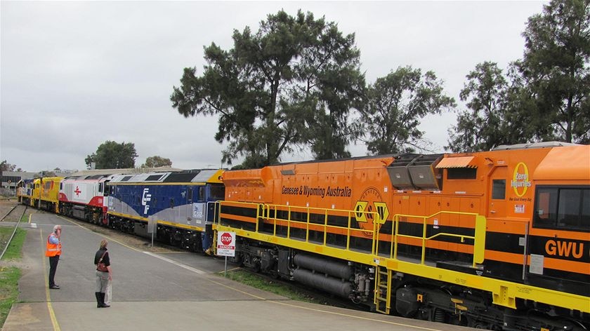 The special train left Adelaide for Port Augusta