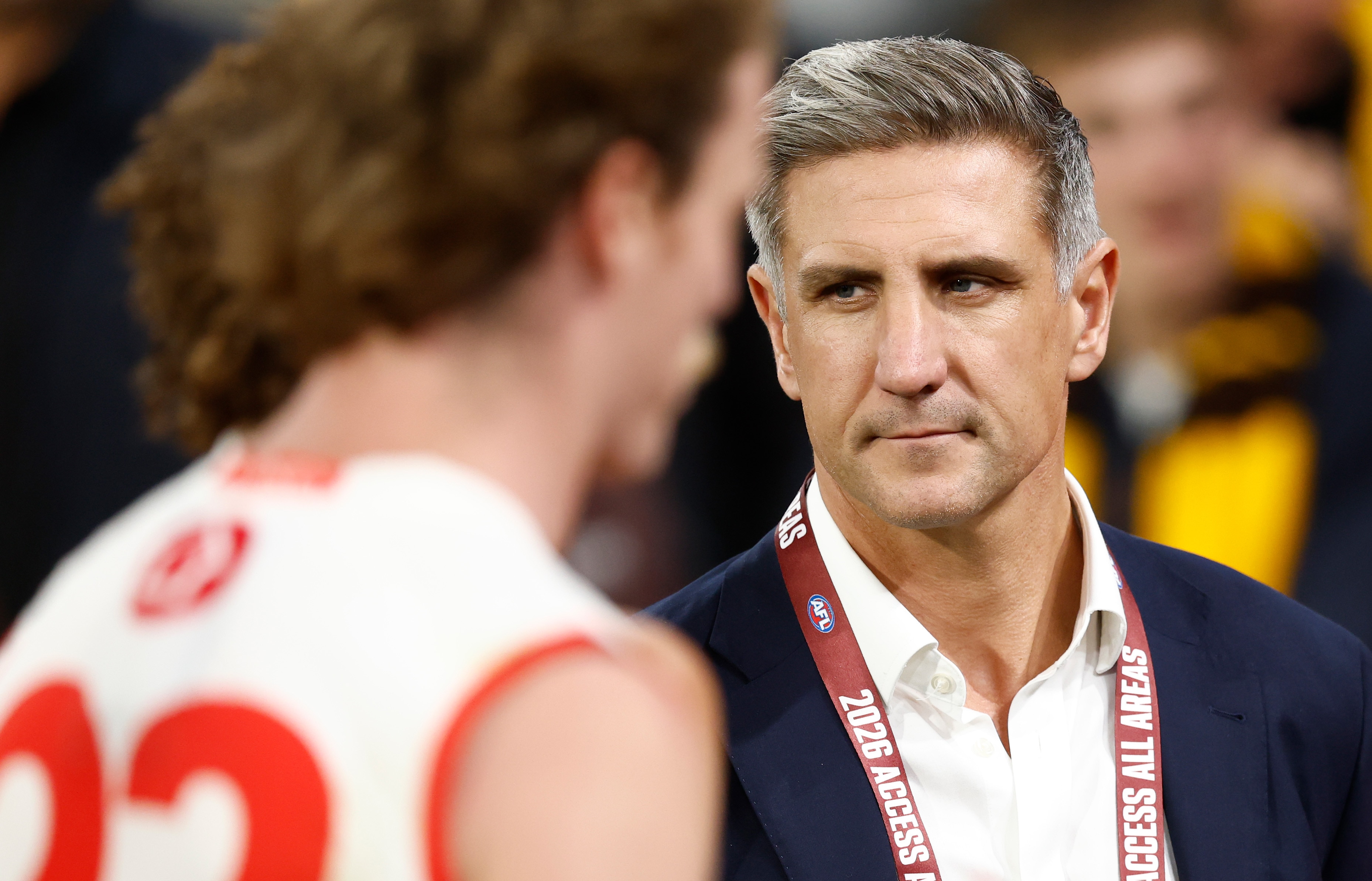 Sydney CEO Matthew Pavlich looks on at a game.