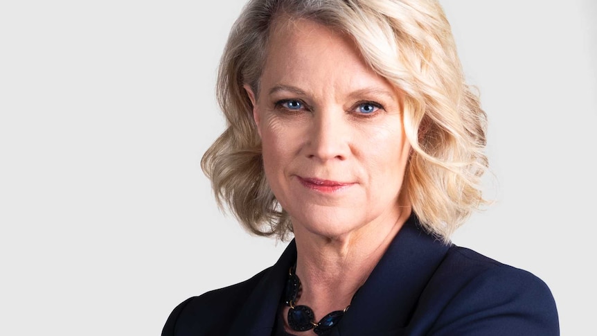 Publicity head shot of Laura Tingle looking to camera.