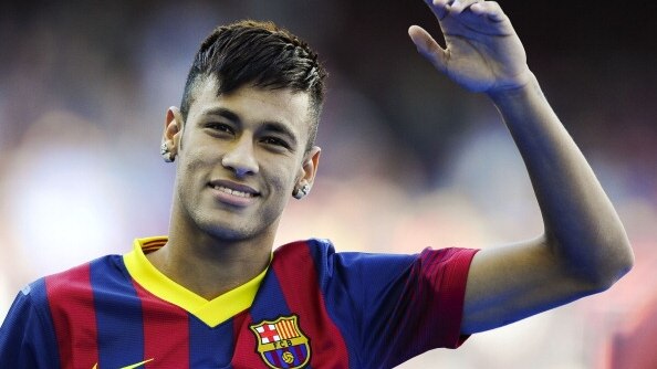 Neymar is unveiled as a Barcelona player