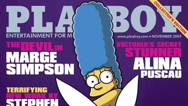 Marge Simpson on cover of Playboy