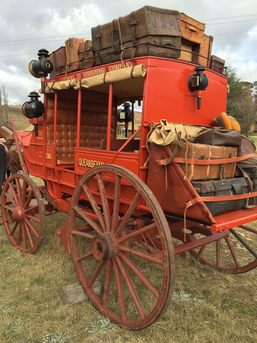 A Royal Mail coach at the Adaminaby auction.