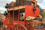 A Royal Mail coach at the Adaminaby auction.
