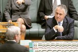 Mr Rudd was grilled on tax while Labor MPs unleashed on Mr Turnbull.