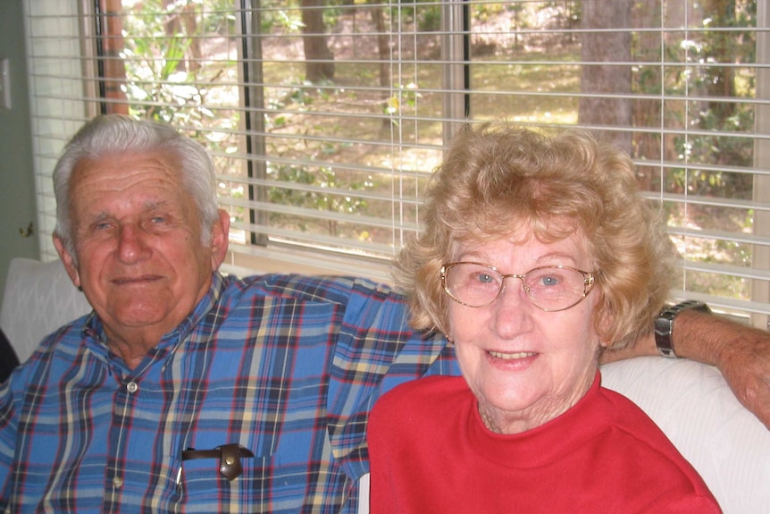 Joan Solaga and her husband of 65 years Bob.