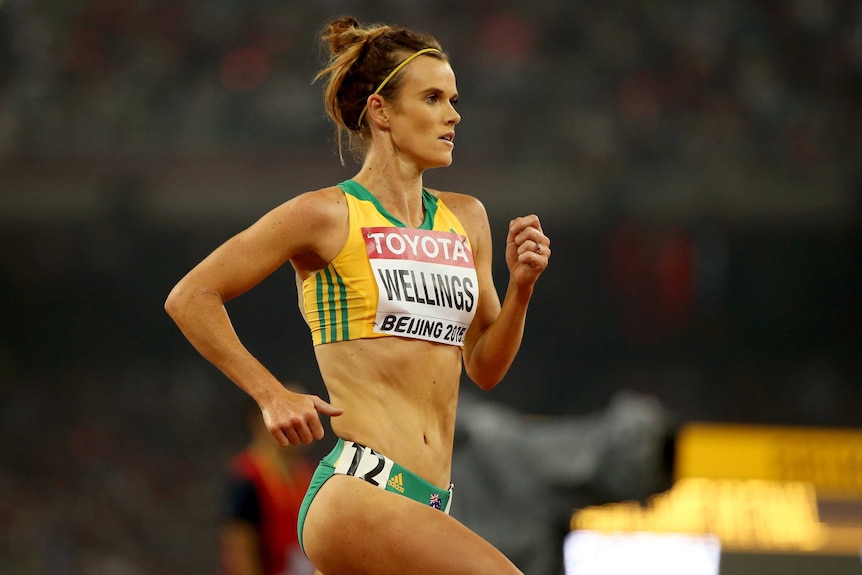 Eloise Wellings at the world athletics championships