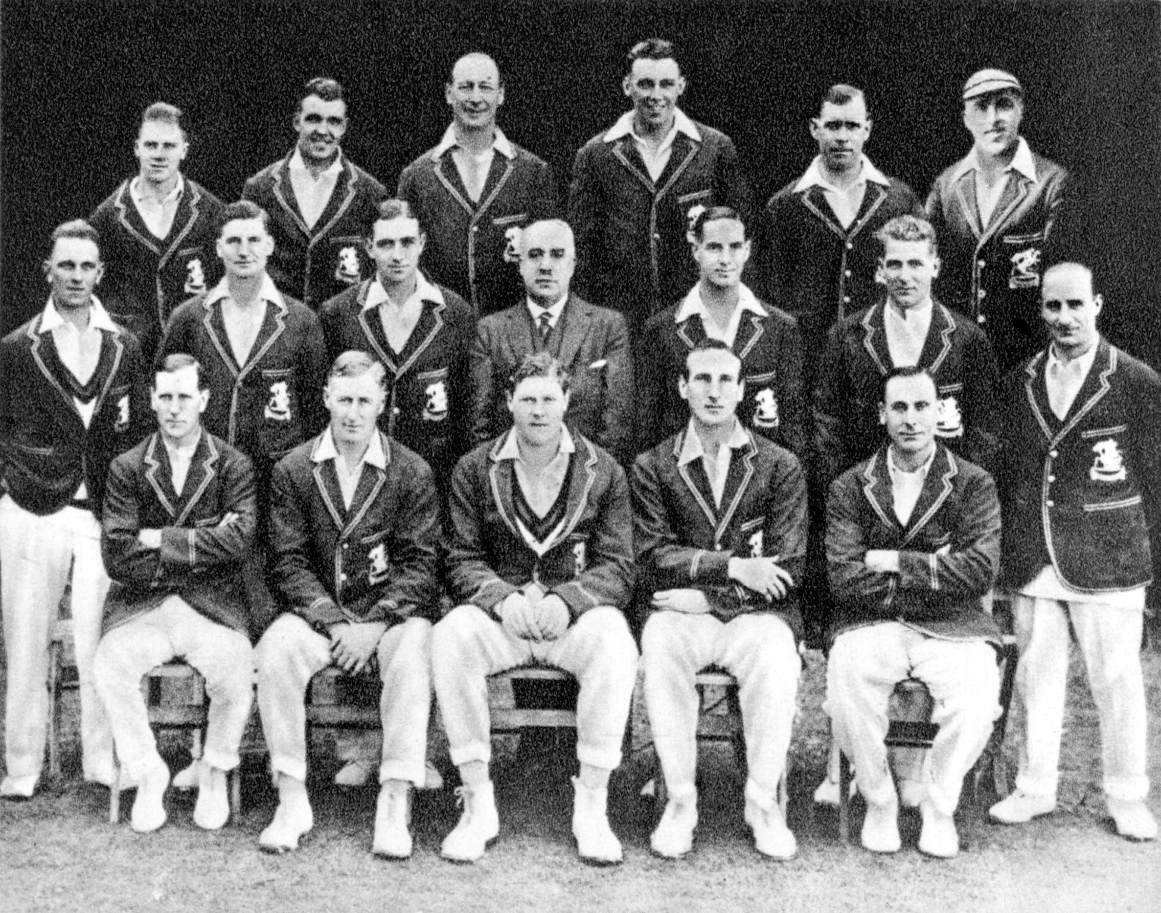 The England Ashes tourists in a squad photo