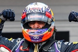 Ricciardo celebrates Hungarian Grand Prix win