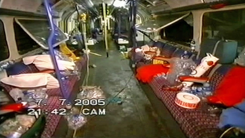 The footage shows the aftermath of the bombings.