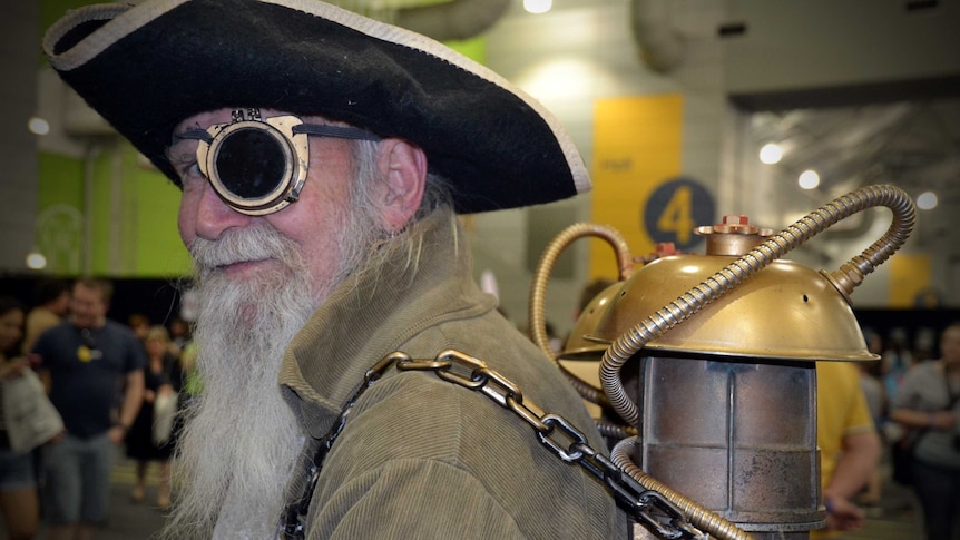 Barry Burton dons steampunk attire for Oz Comic-Con