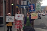 Anti-abortion protester upstaged
