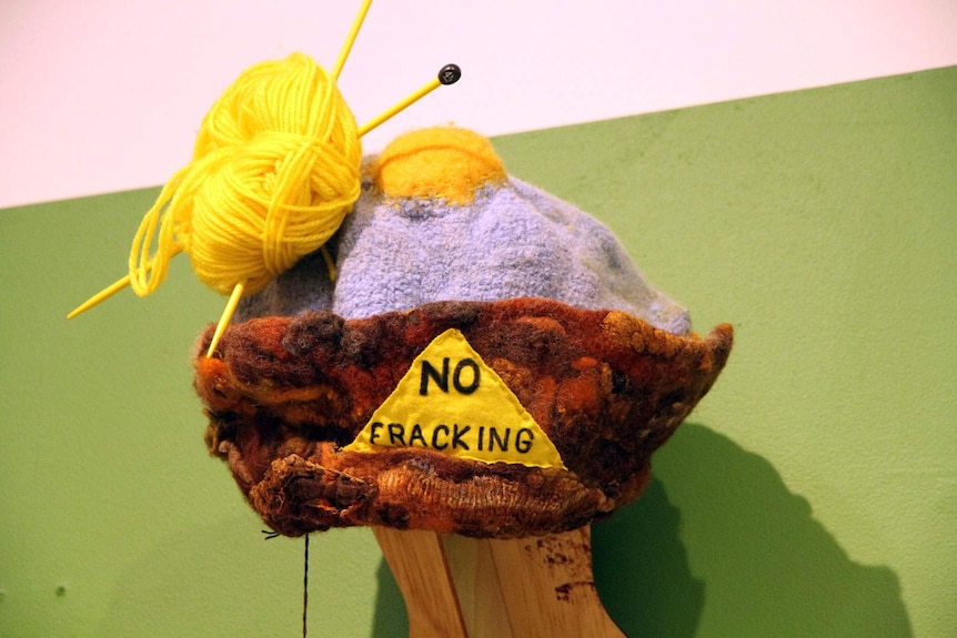 An anti-fracking beanie pulls no punches