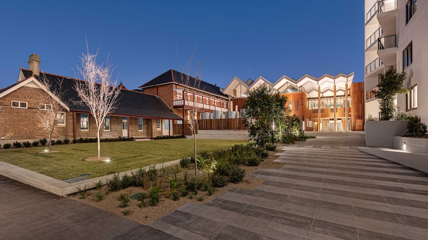 A photo of the Marrickville library development.