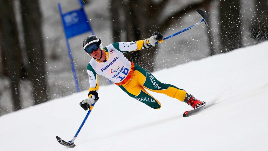 Toby Kane takes on the super-G at Sochi