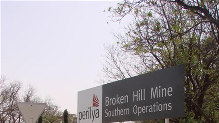 Perilya mine sign at Broken Hill