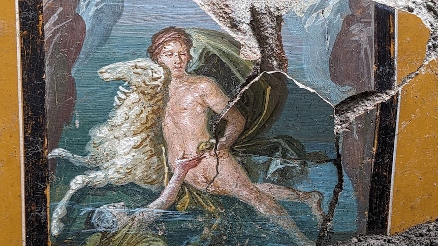 Des archéologues découvrent une fresque de Pompéi représentant des frères et sœurs grecs mythologiques