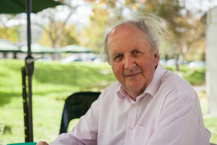 Author Alexander McCall Smith after signing autographs at the Adelaide Writers' Festival