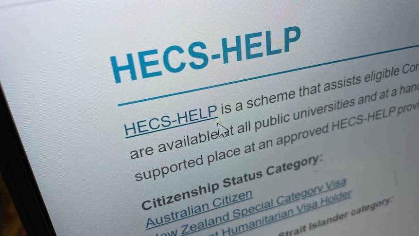 A mouse curse hovers over the federal government's website for HECS-HELP student loans