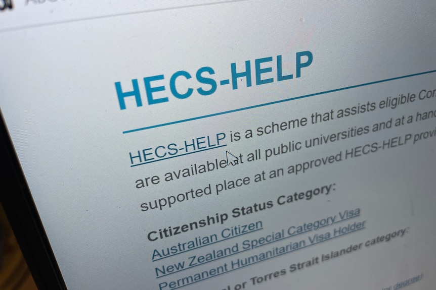 A mouse curse hovers over the federal government's website for HECS-HELP student loans