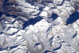 India mountain range seen from space