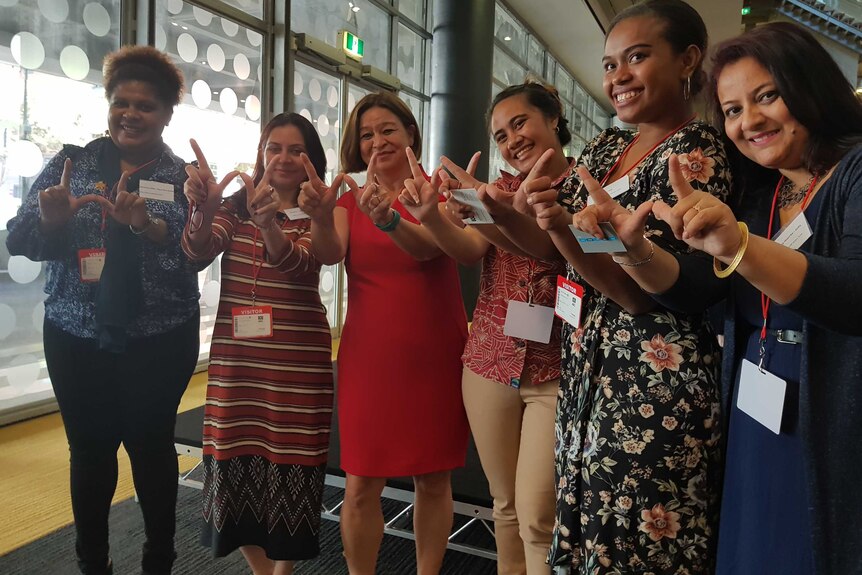 WINS journalists meet ABC managing director Michelle Guthrie at a morning tea in Ultimo.