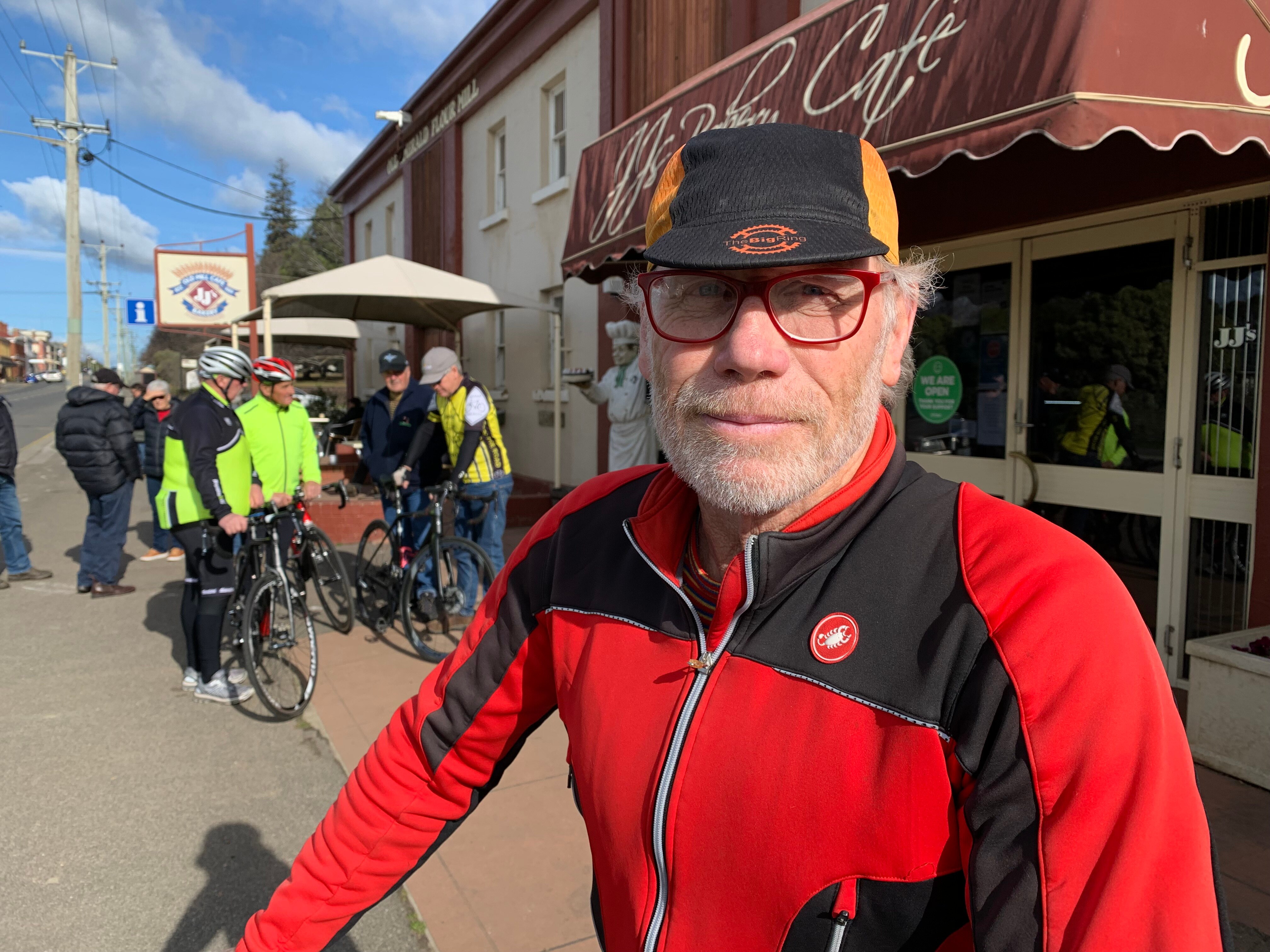 Michael Morris looks at the camera.