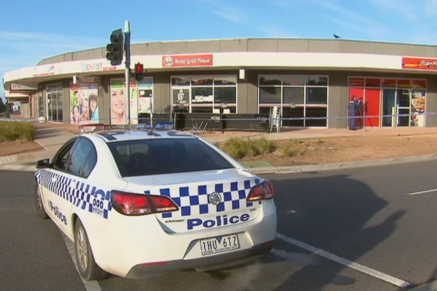 Police investigate after a man is fatally stabbed at a grill restaurant in Caroline Springs.