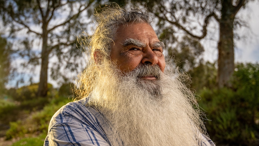 An Aboriginal man with a beard