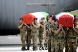 The deaths of the six troops has brought widespread shock and revulsion in Italy.