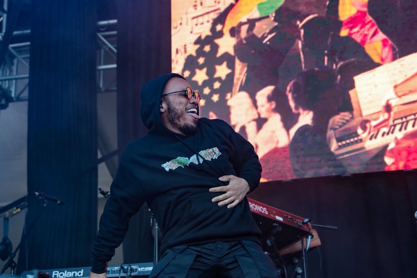Anderson.Paak performing live at the Port Adelaide Laneway Festival - 2018