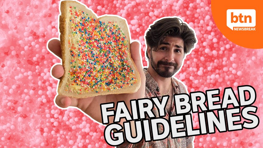 Joe Holding fairy bread.