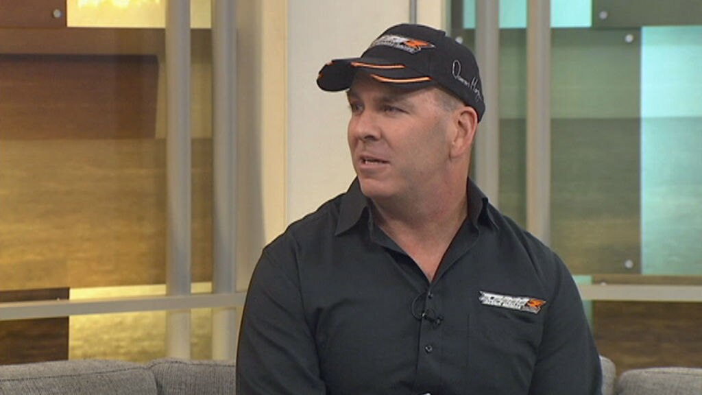 Drag racer Darren Morgan joins ABC News Breakfast