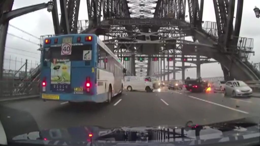 Horrific Crash On Sydney Harbour Bridge Caught On Dashcam - ABC News