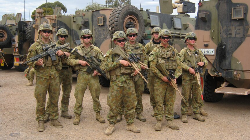 Training timMembers of the 7RAR battalion in Port Augusta for the military exercisee