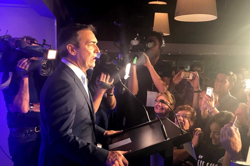 Steven Marshall claims victory in the SA election.