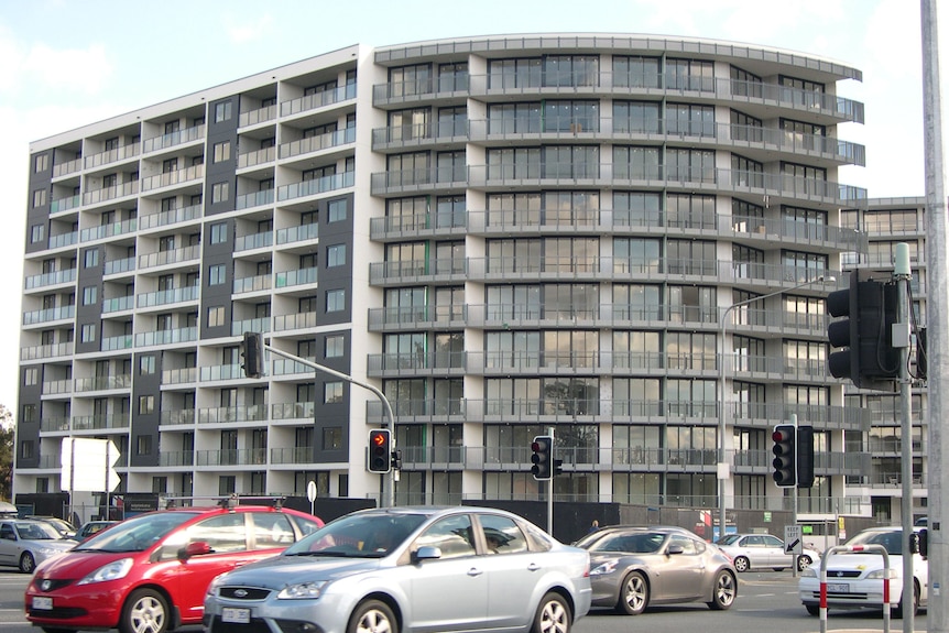 High density housing units at Lyneham in Canberra. Good generic. April 2012