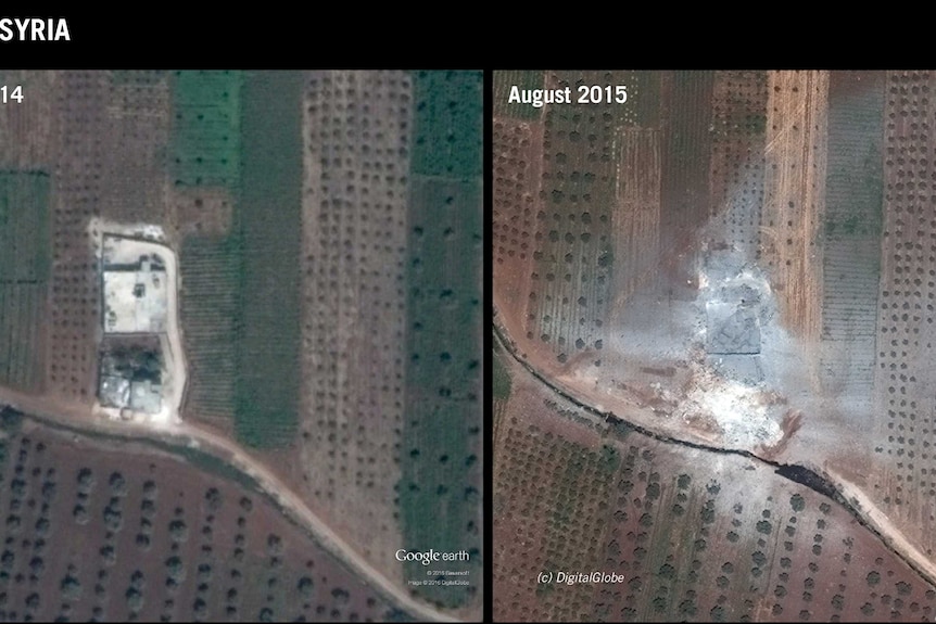 Satellite image Aleppo