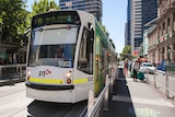 D2-Class tram at Elizabeth St tram stop