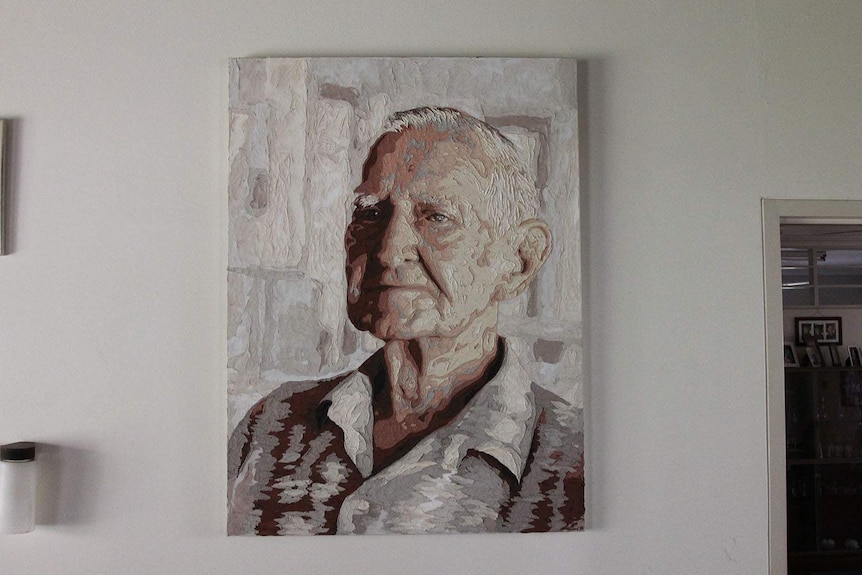 painting of an older man