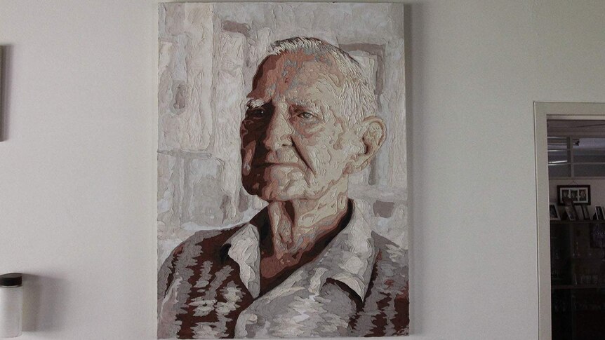 painting of an older man