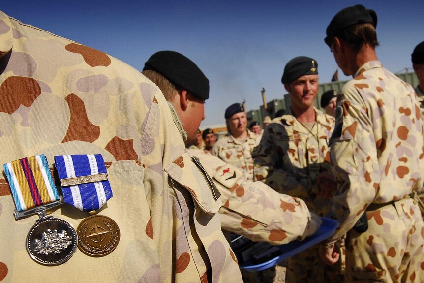 Australian soldiers awarded campaign medals