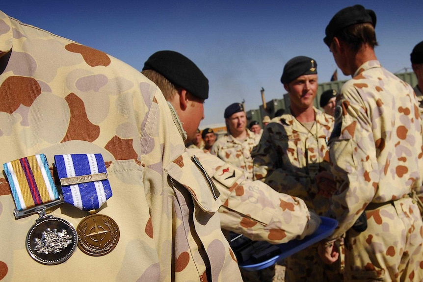 Australian soldiers awarded campaign medals