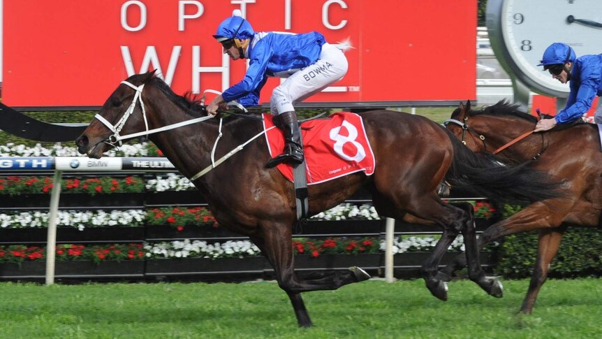 Winx and Hugh Bowman win George Main Stakes